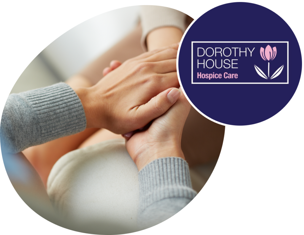 Helping hands and Dorothy House Hospice logo